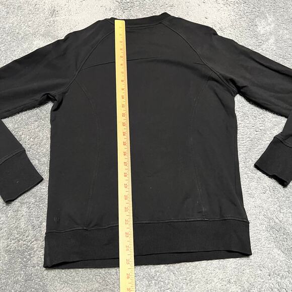 Lululemon Sweatshirt Womens 6 Scuba Crew Shirt Black - Picture 6 of 7